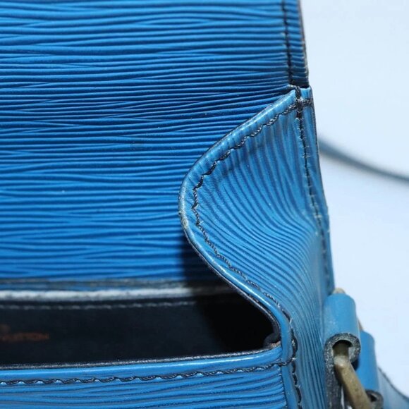 LOUIS VUITTON Epi Saint Cloud PM Shoulder Bag Blue M52195 LV Auth 142273 - Picture 14 of 16